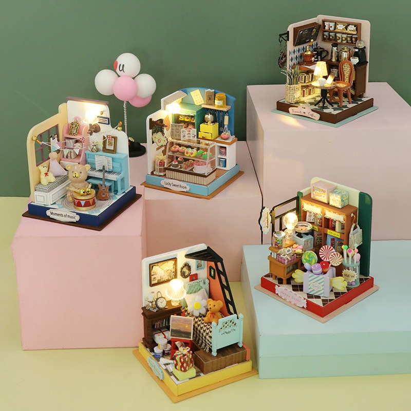 [BC] DIY HONGDA TOY MINIATURE DOLL HOUSE CREATIVE KIT MINIATURE DOLL HOUSE