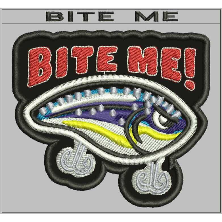 BITE ME OMBROIDERY PATCH RBC EMBLEM
