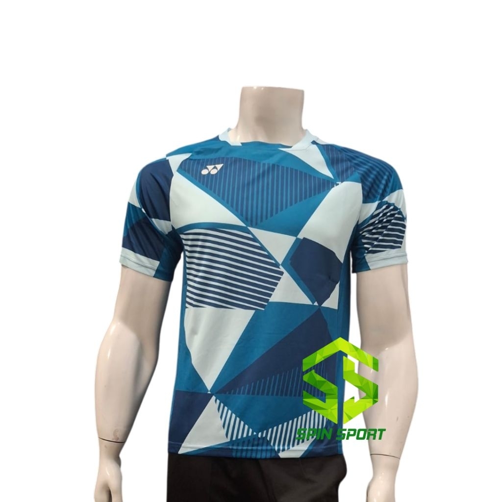 [ย6636สีฟ้า] YNX นําเข้าไปเสื้อแบดมินตันพรีเมี่ยมล่าสุดแห้งเร็วเสื้อแบดมินตันเสื้อกีฬาเสื้อผ้าผู้ชาย