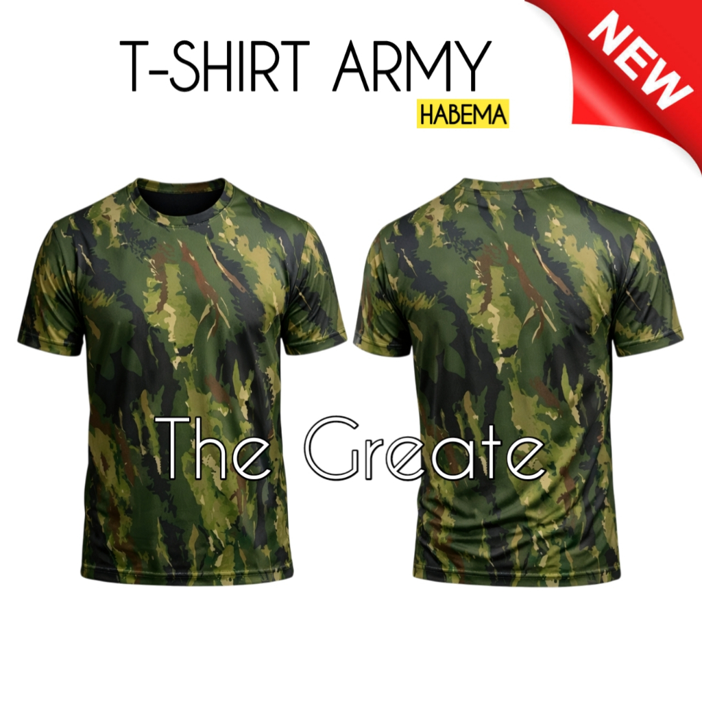 DRYFIT HABEMA CAMO T-SHIRT ใหม่ล่าสุด CAMO T-SHIRT