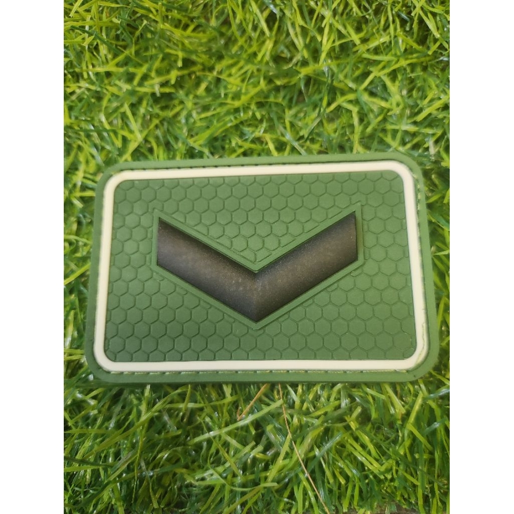 3D White List Serda Rank Rubber Patch