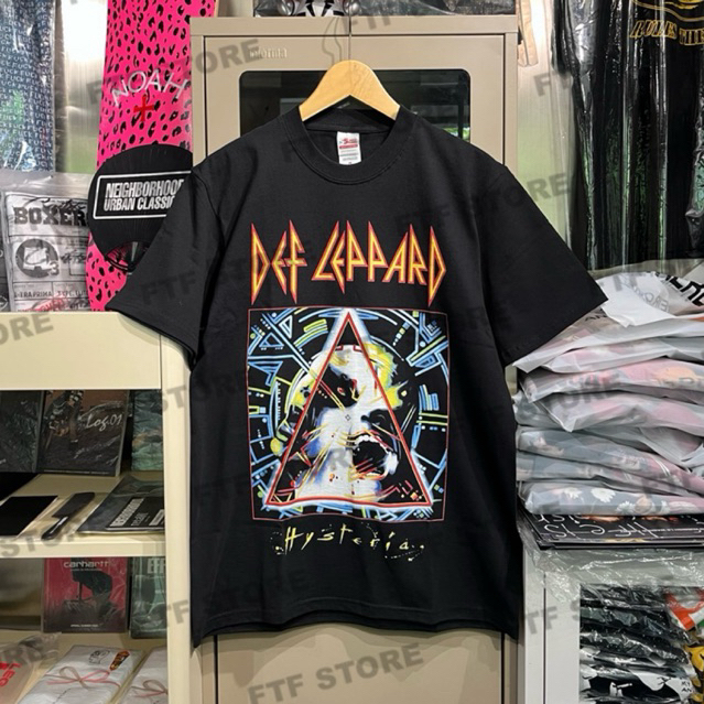 DEF LEPPARD - HYSTERIA TSHIRT สีดํา