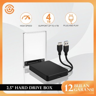 Voc Enclosure Casing Harddisk & SSD Eksternal USB 3.0/Type-C – Support SATA 2.5", NVMe & NGFF, Plug and Play