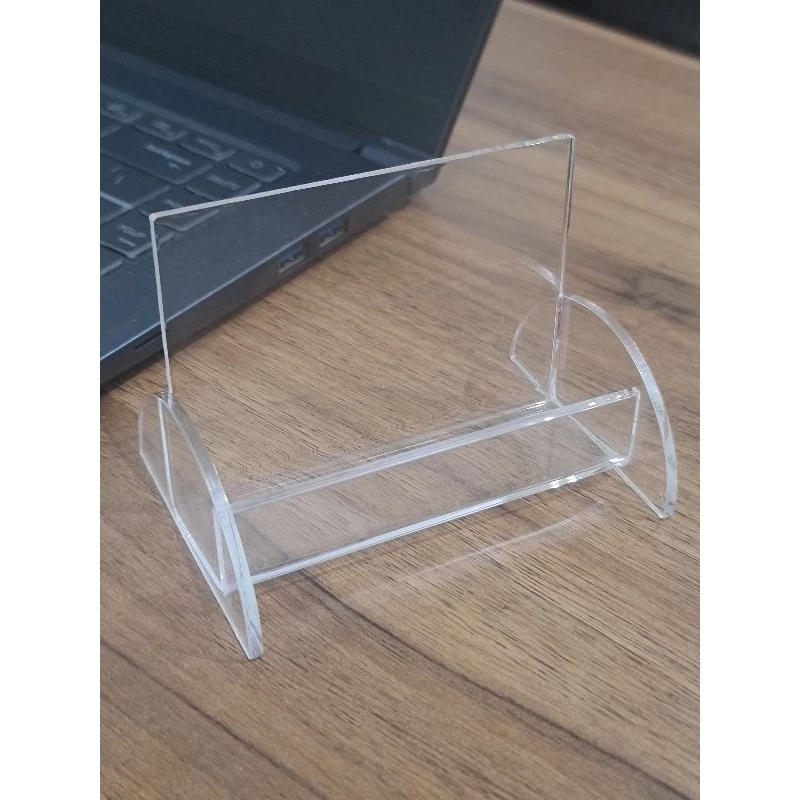 TABLE BUSINESS CARD PLACE / ACRYLIC BUSINESS CARD PLACE / BUSINESS CARD STORAGE PLACE / ID CARD PLAC