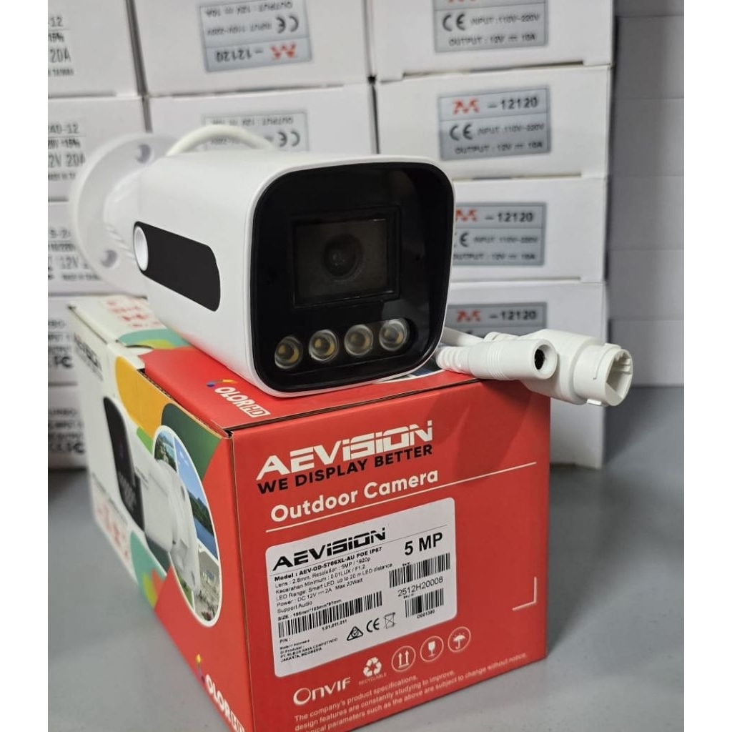 กล้อง Ip Cctv AEVISION 5MP Full HD Sony Exmor H.265 กล้องกลางแจ้งล่าสุด IPCAM 5MP