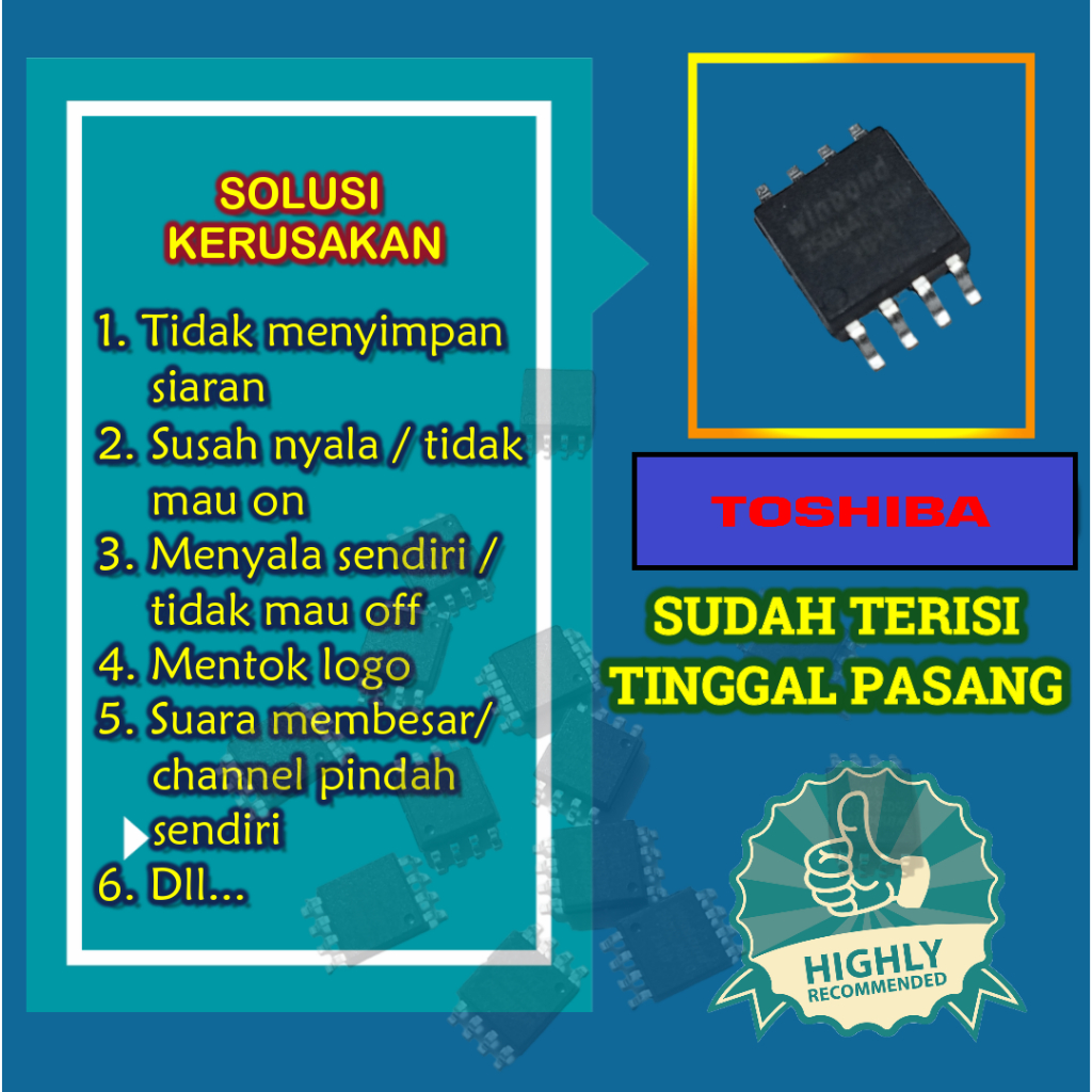 Firmware Toshiba 32PB200 32PB200EJ หน่วยความจํา IC ไบโอส์