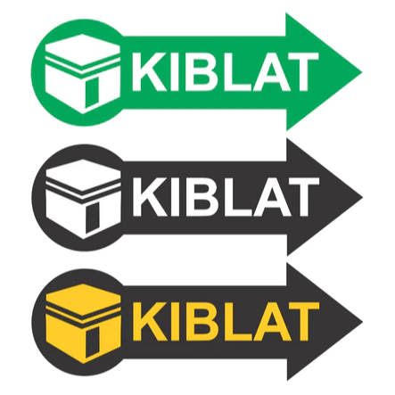 ป้ายบอกทิศทาง Qibla เขียน Qibla ป้าย Qibla วัสดุอะคริลิครูปทรงลูกศร