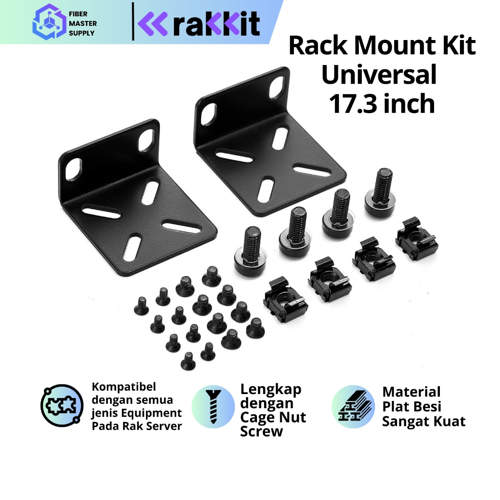 RAKKIT Rackmount Kit Server Rack / Ear Bracket Universal Rack Mount Bracket