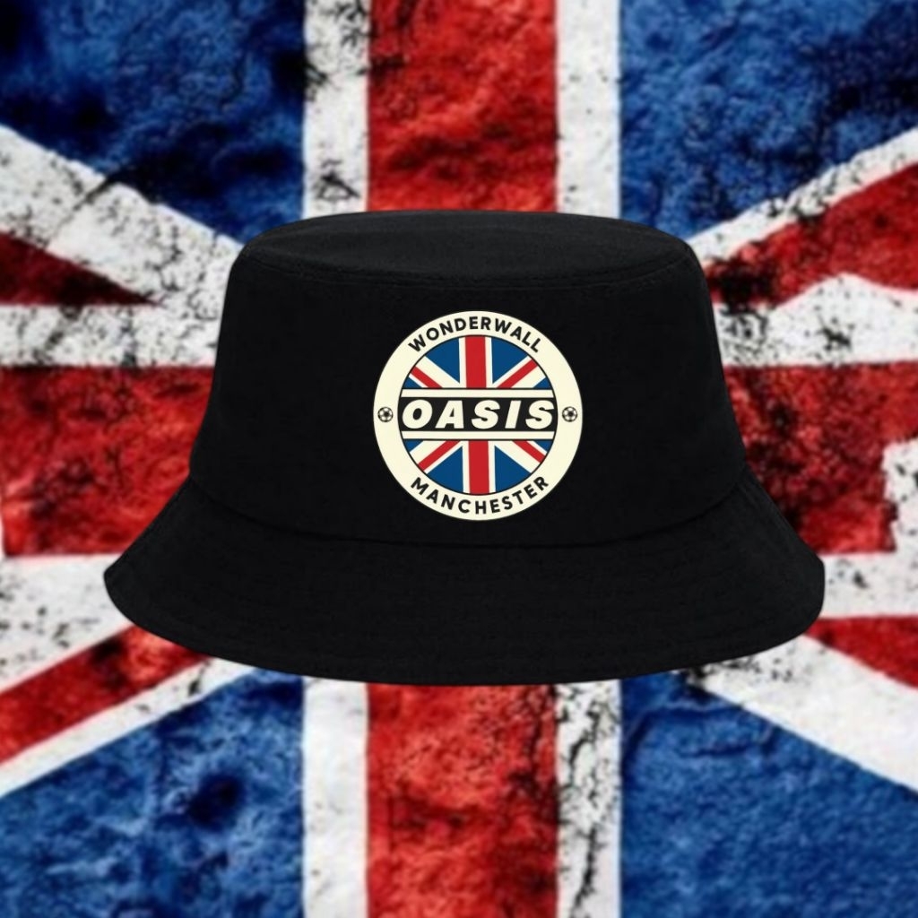หมวกบักเก็ตลําลอง Distro hat for Men/Women with Oasis Motif ราคา ถูกที่สุด ดีลบีเคเค