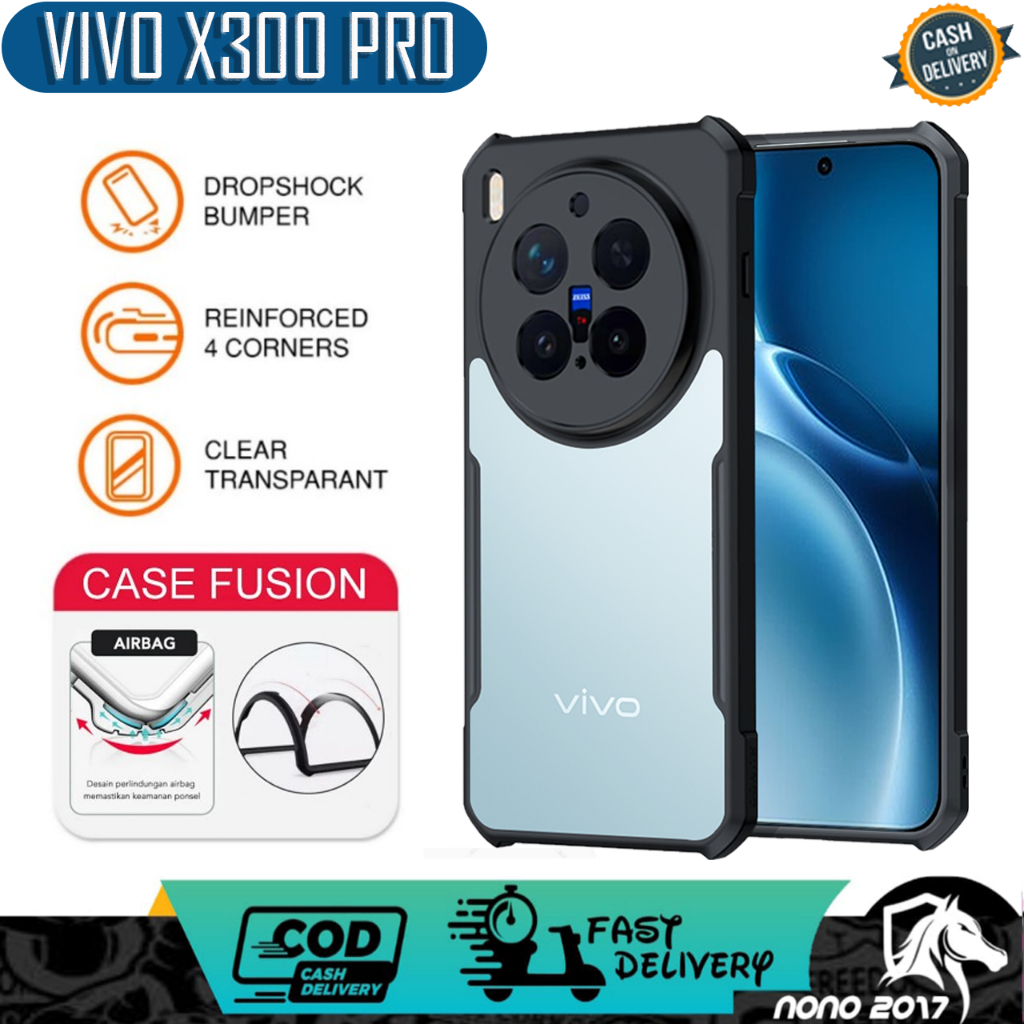 เคส VIVO X300 X300 PRO HARDCASE ARMOR TRANSPARENT SHOCKPROOF