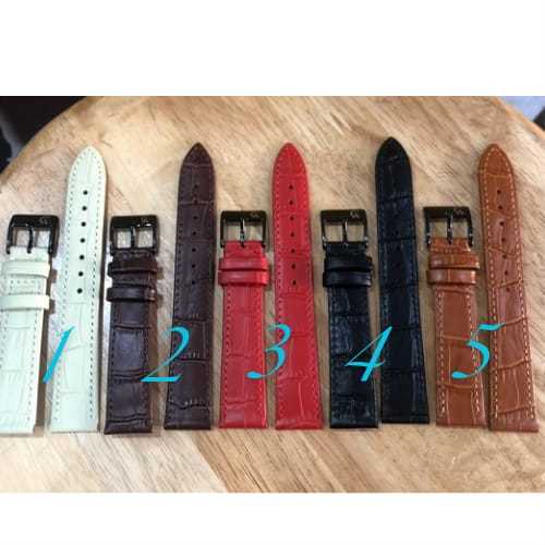 ALEXANDER CHRISTIE AC LOGO สายนาฬิกาหนัง SIZE 18