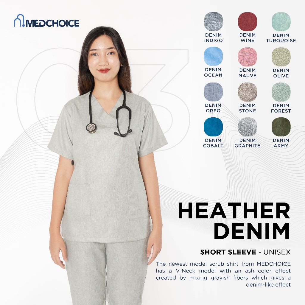 Doctor Scrub Heather Collection Short Sleeve / Doctor Clothes / Doctor Scrub / OK Clothes / Nurse Cl