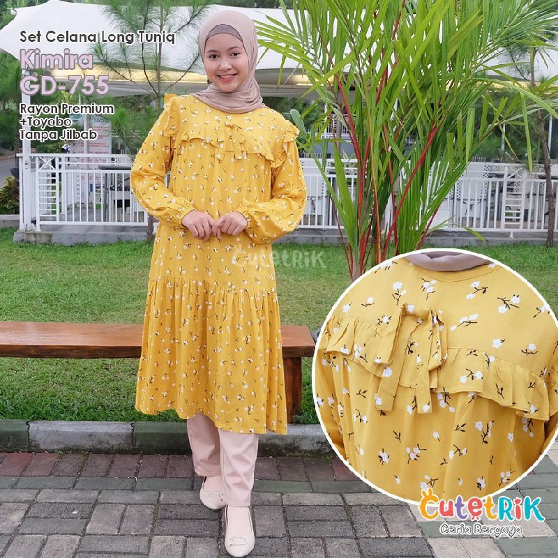 KIIRA Kids Pants Set by Cutetrik GD 755 - รายวัน สบาย เรียบ เบา และเย็นสบาย