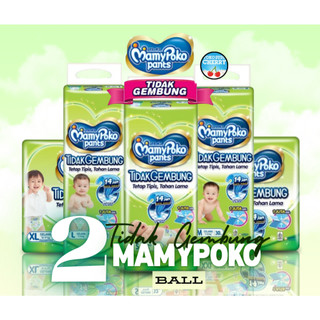 [2 BALL] MAMYPOKO PANTS TIDAK GEMBUNG (PANTS S32/M30/L28/XL23/XXL20)