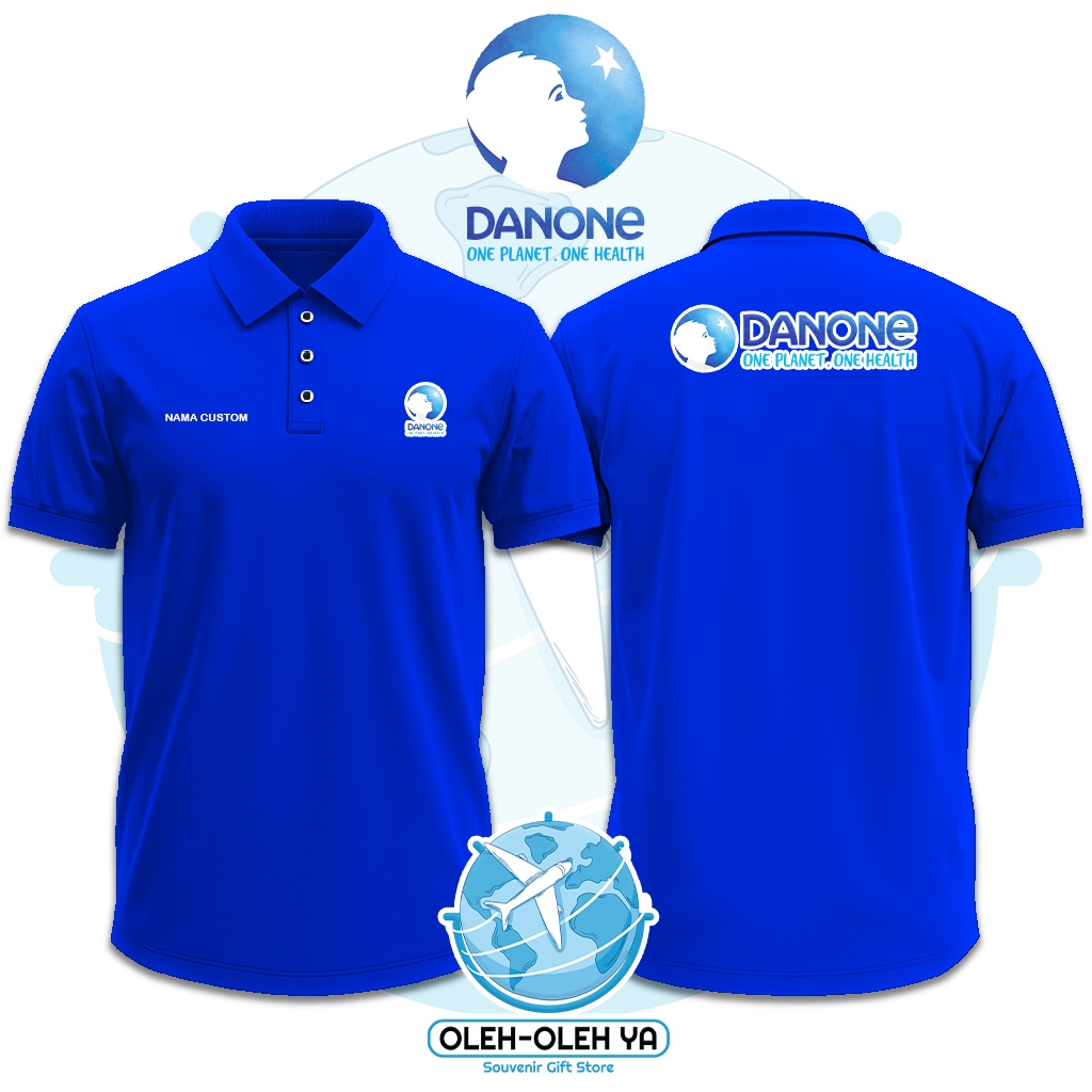 ของที่ระลึก Yes Wangki เสื้อโปโลคอปก Wangki Work Shirt - Danone Indonesia - DTF เย็บปักถักร้อย Scree