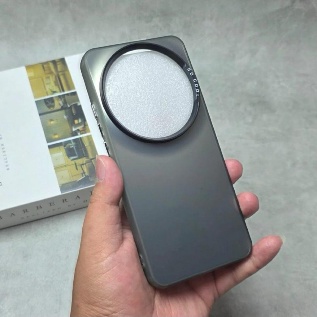 เคสนิ่ม IMD Xiaomi 15 Ultra Case IMD Full Black โฮโลแกรม Polycarbonad Hardcase ซิลิโคน IMD สีดําเต็ม