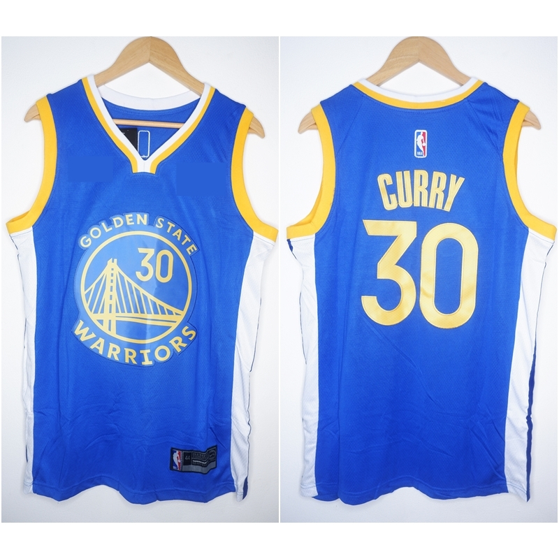 นําเข้าเสื้อบาสเก็ตบอลระดับพรีเมียม GOLDEN STATE WARRIORS 30 STEPHEN CURRY BLUE 24/25