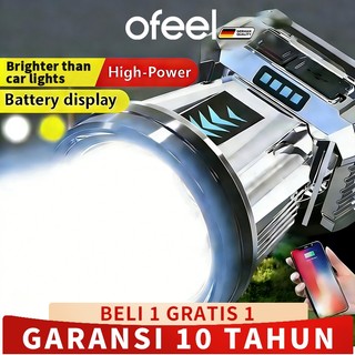 OFEEL LED Headlam Senter Light Super Terang Outdoor Waterproof Berdaya Tinggi Lampu Depan Camping