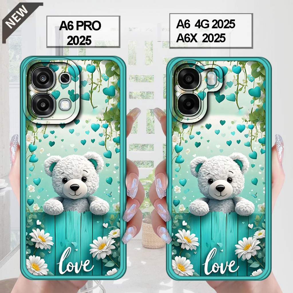 เคส OPPO A6 | เคส A6X | OPPO A6 PRO 2025 _ปลอกซิลิโคนยางสีดําใสยืดหยุ่นยืดหยุ่น