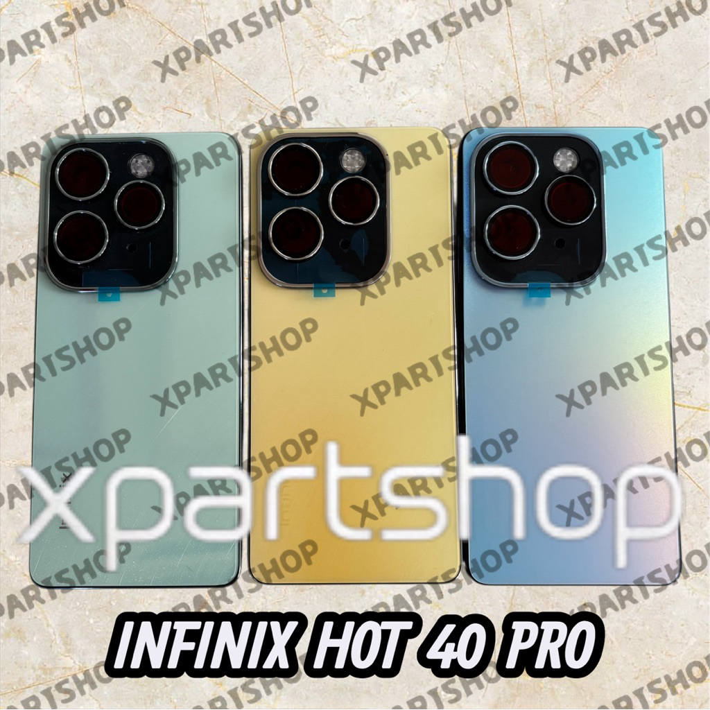 ฝาหลังเคส INFINIX HOT 40 PRO X6837 ฝาหลังแบบ Backdoor + Bazzel