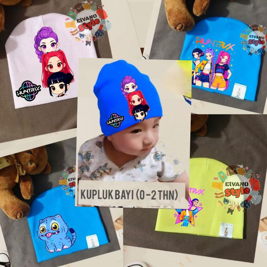 K-Pop Domon Hunters Huntrix หมวกบีนนี่เด็ก 0-2 ปี