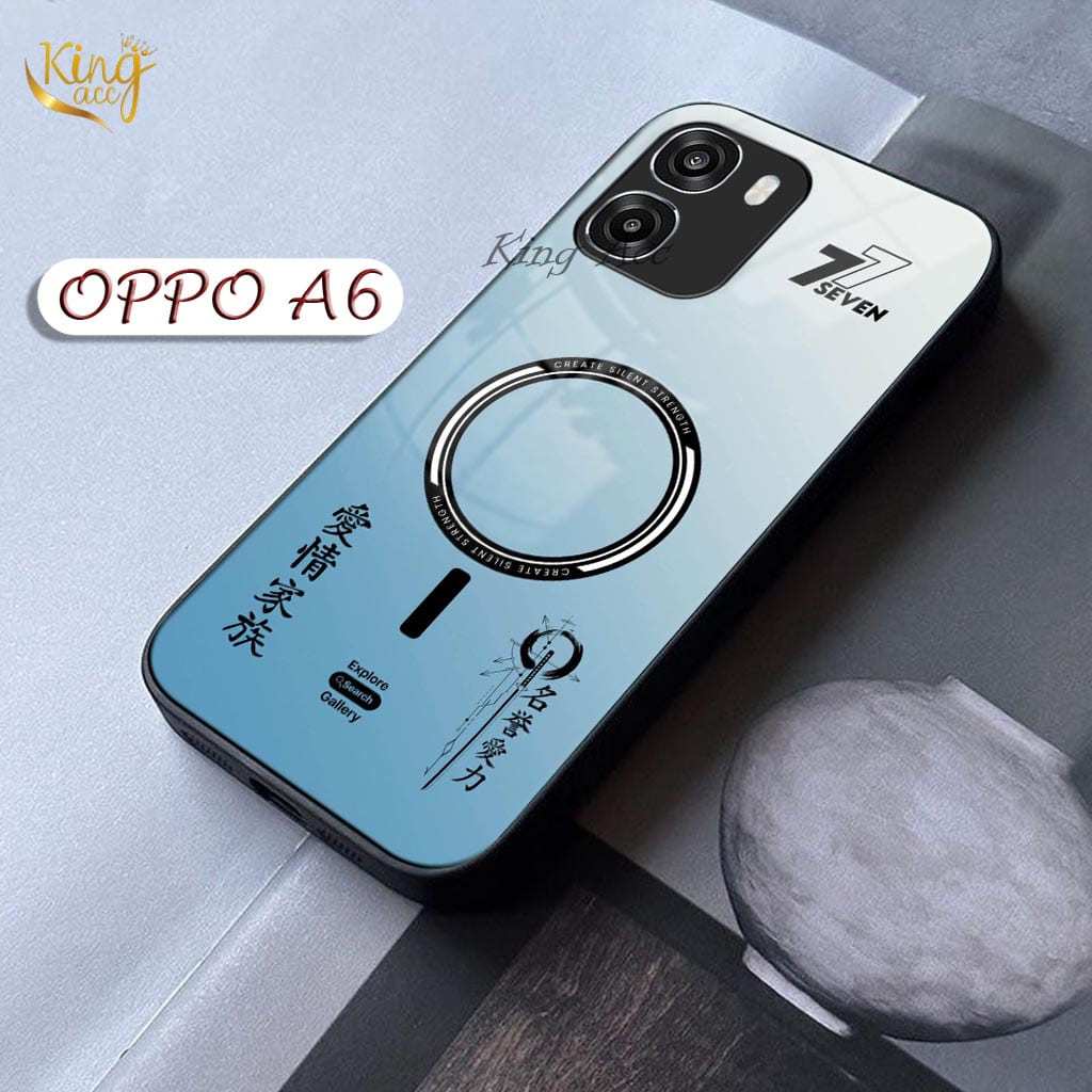 Softcase Glass Glitter สําหรับ OPPO A6 - ปลอก Hp OPPO A6 - เคสป้องกัน Hp OPPO A6 -K85