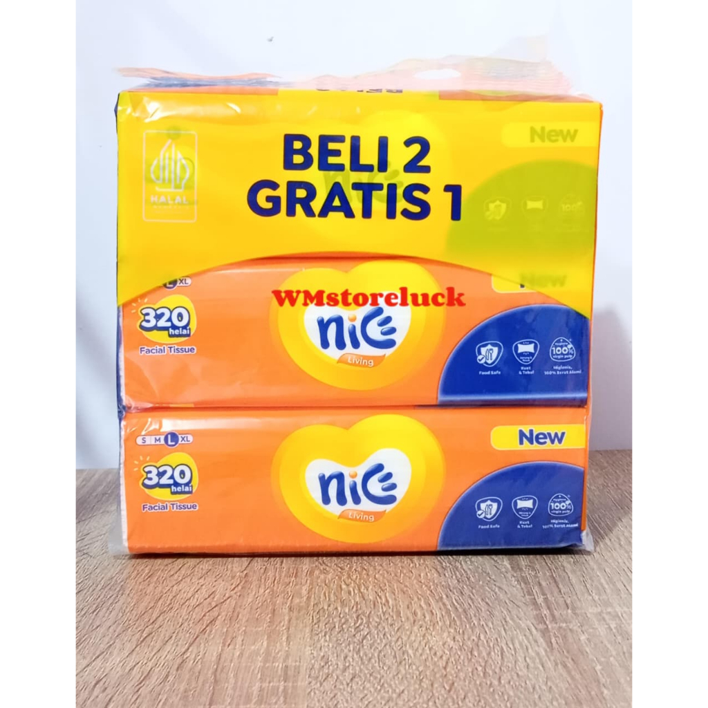 NICE BANDED COTENTS 3 TISSUES NICE face B2G1/nice TISSUE 320 เส้น face TISSUE