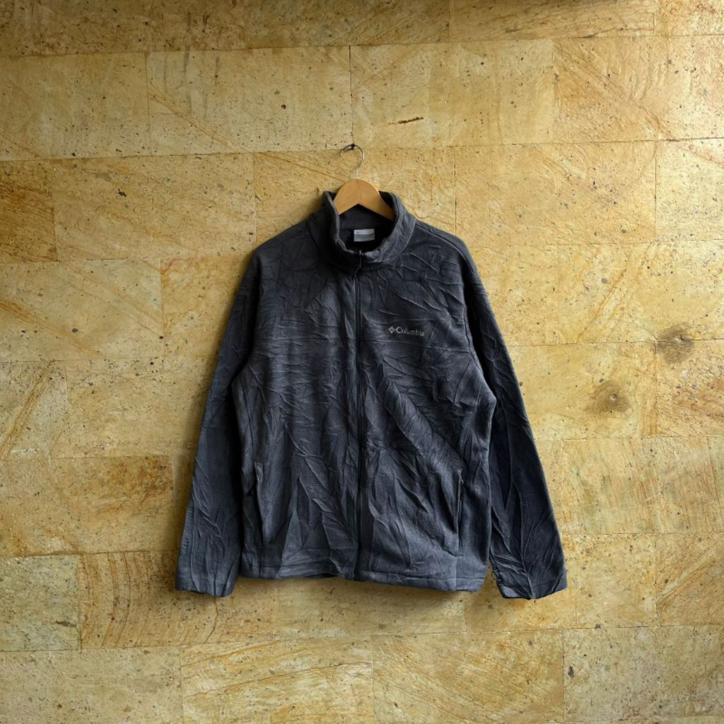 (Second) เสื้อแจ็คเก็ตผ้าฟลีซ C0lumbia Grey ไซส์ L