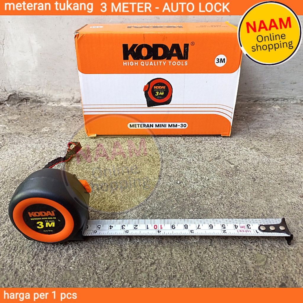 (3M) AUTO LOCK METER - 3 เมตร ROUND WORKMANS METER - เครื่องวัดความเร็วอัตโนมัติ
