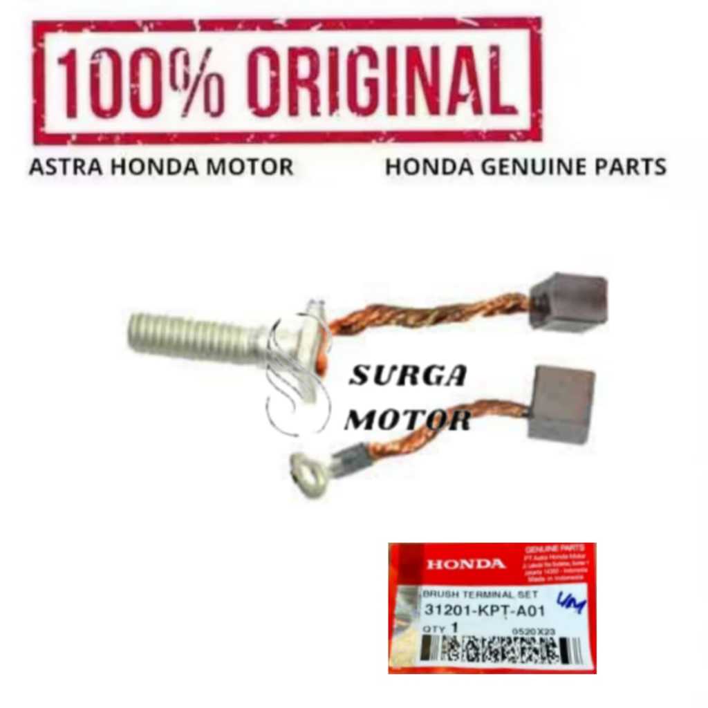 Carbon Areng Starter Starter Brush Terminal Set Honda Motor CBR 150R CBR150R CBR150 R Supra GTR 150 