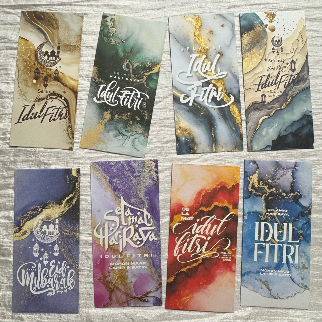 AESTTHETIC EID ENVELOPE 2026 (5 ชิ้น) หนา / EID ANGPAU 2026 / EID ENVELOPE