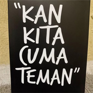 Sticker Kan Kita Cuman Teman Viral Motor Keren Anti Air Tahan Lama Sticker Cutting Variasi Motor