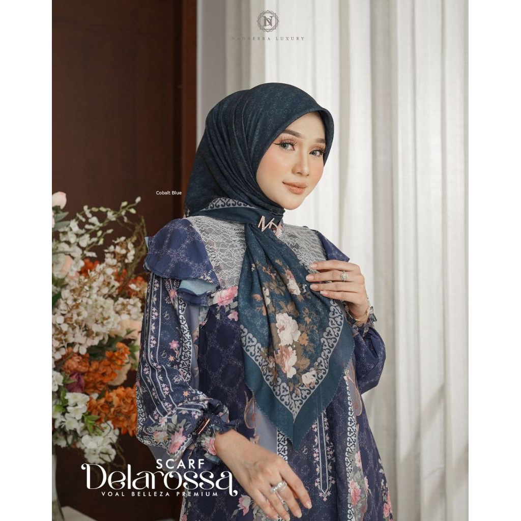 DELAROSSA SCARF ORIGINAL NADEHEERA LUXURY• SURFABLE LUXURY PATTERN SCARF