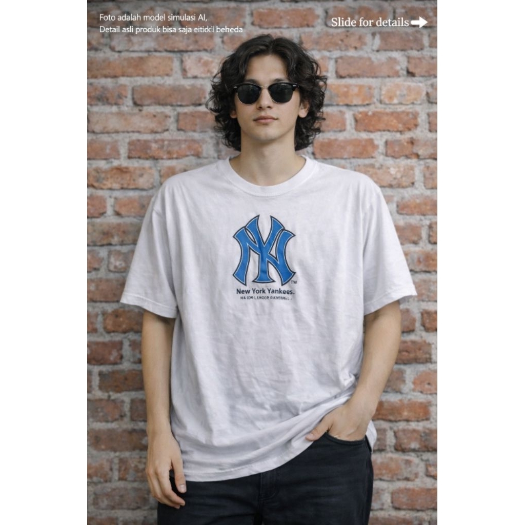 M*B 0R1 เสื้อเบสบอล ไซส์ L over fit XL (P71 x L59)