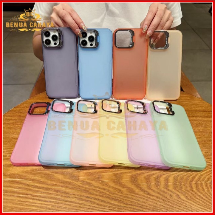 SOFT CASE COLOR CHROMATIC MATTE BRACKET STAND สําหรับ INFINIX NOTE 40 NOTE 40 PRO NOTE 50 NOTE 50 PR