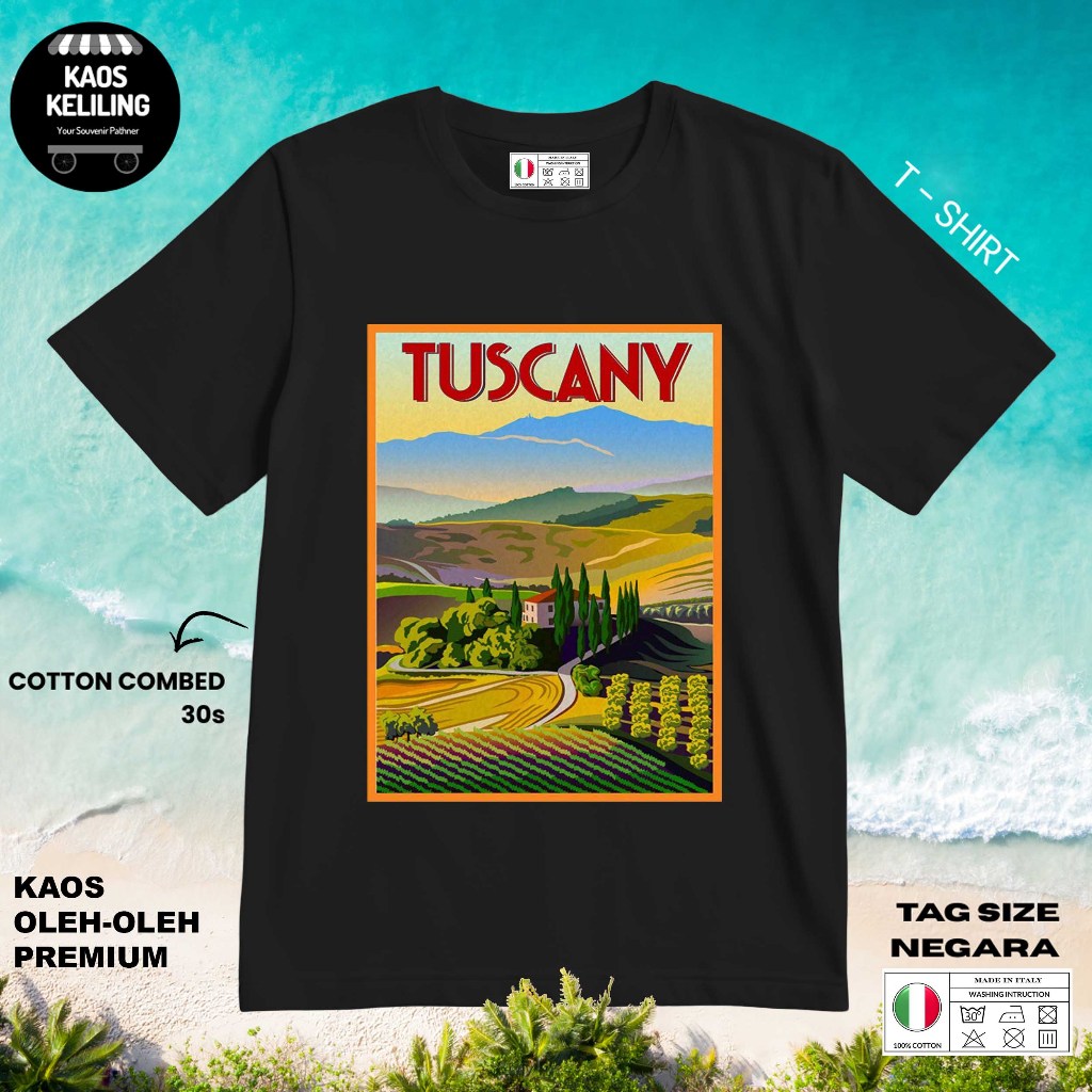 ITALY SOUVENIR T-SHIRT 1 WITH ORIGINAL ITALY LABEL TAG ของขวัญพรีเมี่ยม SOUVENIR CLOTHES