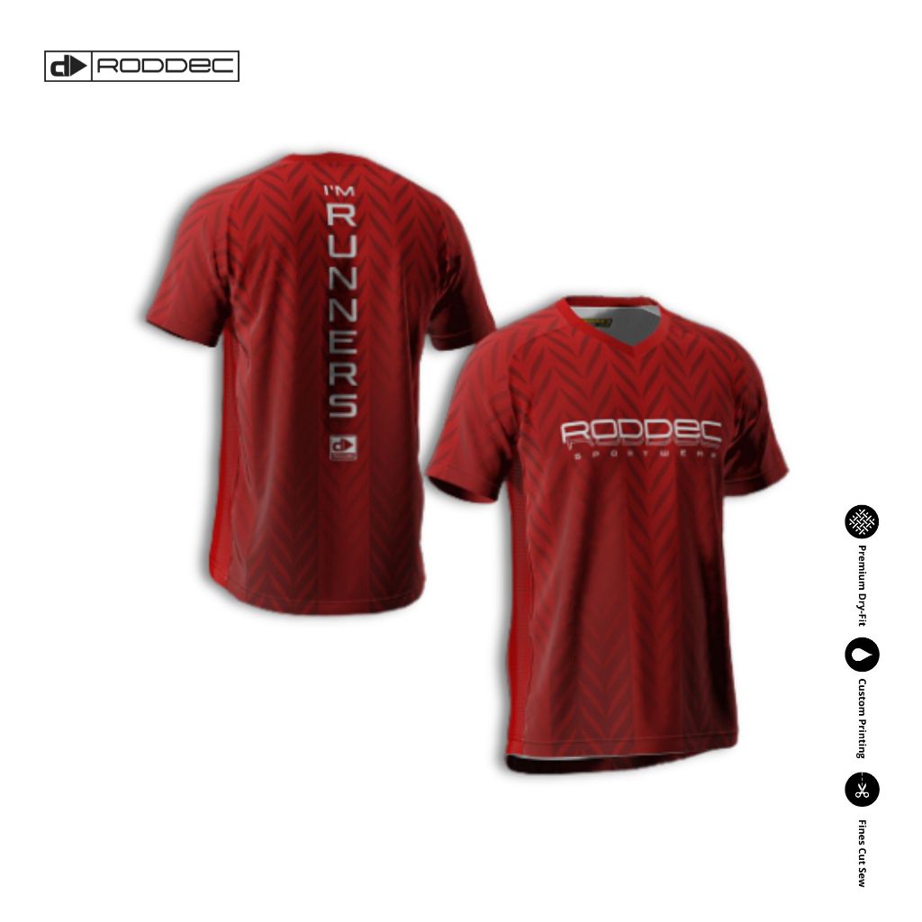 RODDEC ZIGA SERIES - Roddec Jersey Running Mens Sportswear Quick Dry Running Shirt Badminton Trainin