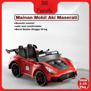Mainan Mobil Aki Anak sport Sedan mobilan aki musik lampu Remote Control DISTRIBUTOR LANGSUNG