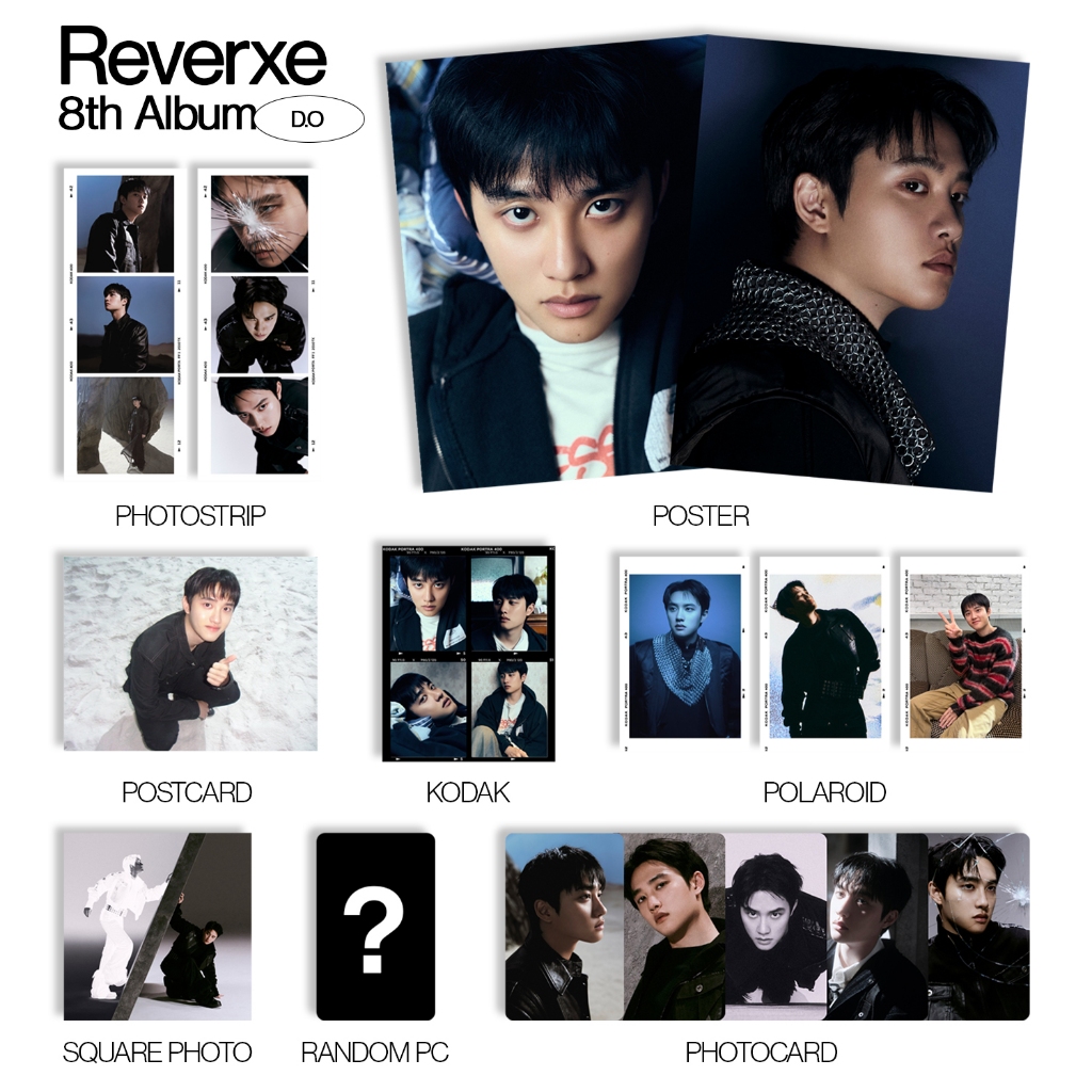 [สมาชิก] โปสเตอร์ Kpop Fankit Exo Reverxe รูปภาพโปสการ์ด Photocard