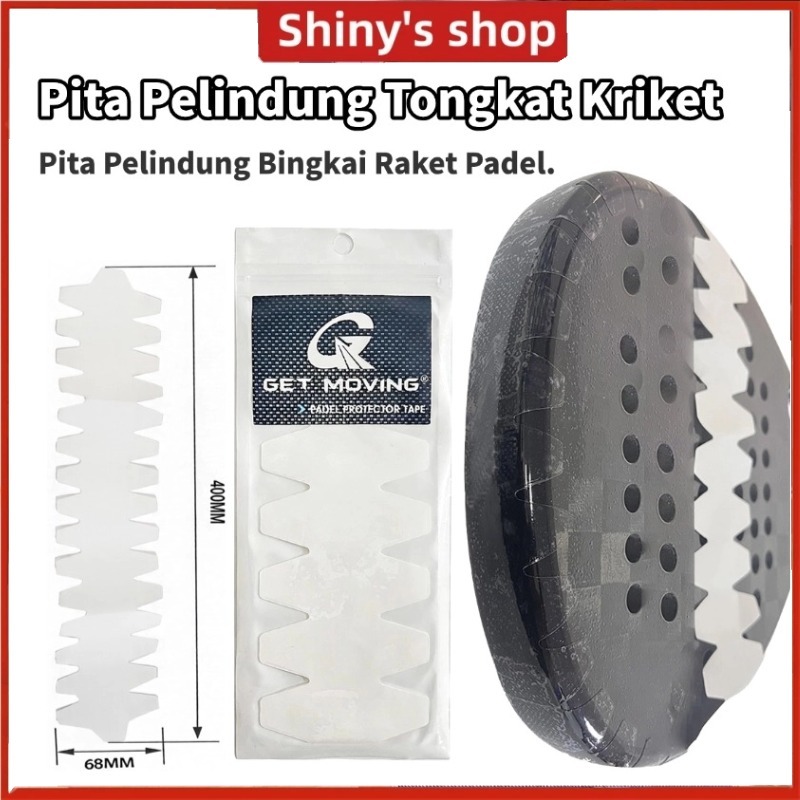 Protector แร็กเก็ต padel รอบ Anti-Scratch ทนทานหยักโปร่งใส Padel Guard Protector Anti-Scratch Racket Padel รุ่นหยัก Anti-Scratch