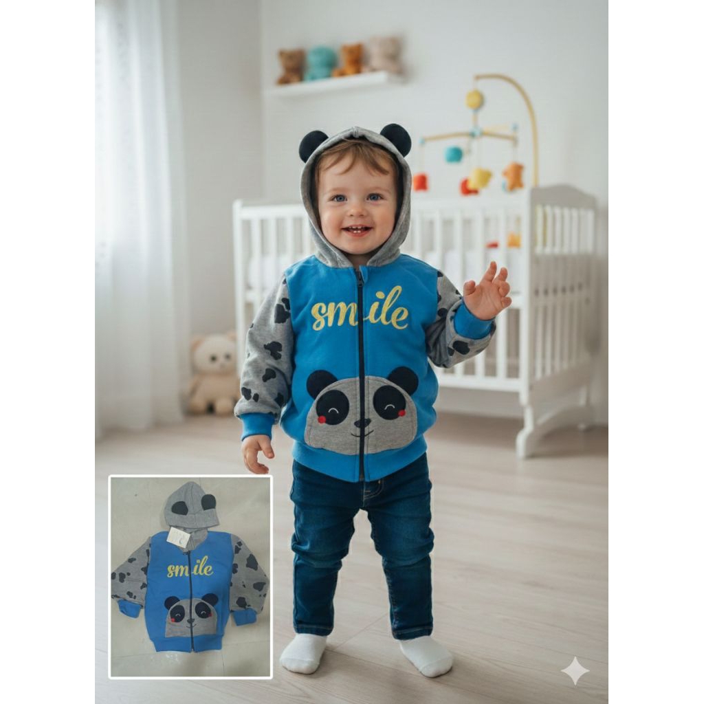 เสื้อแจ็คเก็ต HOODIE ซิปเด็ก / HOODY JACKET 1-3 ปี / BOYS HOODIE JACKET 1-3 ปี