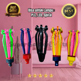 (Kepala Saja) Kepala Tongkat Pengganti Lampu 8jari/Kepala Stik Lampu/Kepala Tongkat Lampu (warna random)