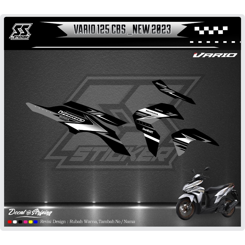 ใหม่ VARIO 2024 MOTORCYCLE STRIPING STICKER DESIGN 09