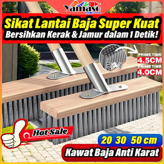 NEW 4.5CM Silk SIKAT kawat  Panjang benang Sikat kawat baja tahan karat sikat gagang kayu 1SET