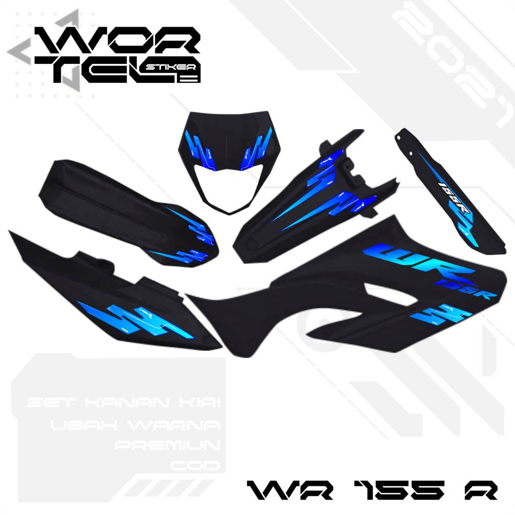 WR 155 Striping - WR155 Retro Transparent Sticker Vol 2 (ตัดแล้ว)