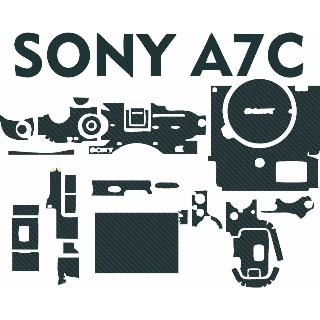 ใหม่ Sony A7C A7C Mark1 กล้อง Garskin Anti-Scratch Black Carbon สติกเกอร์