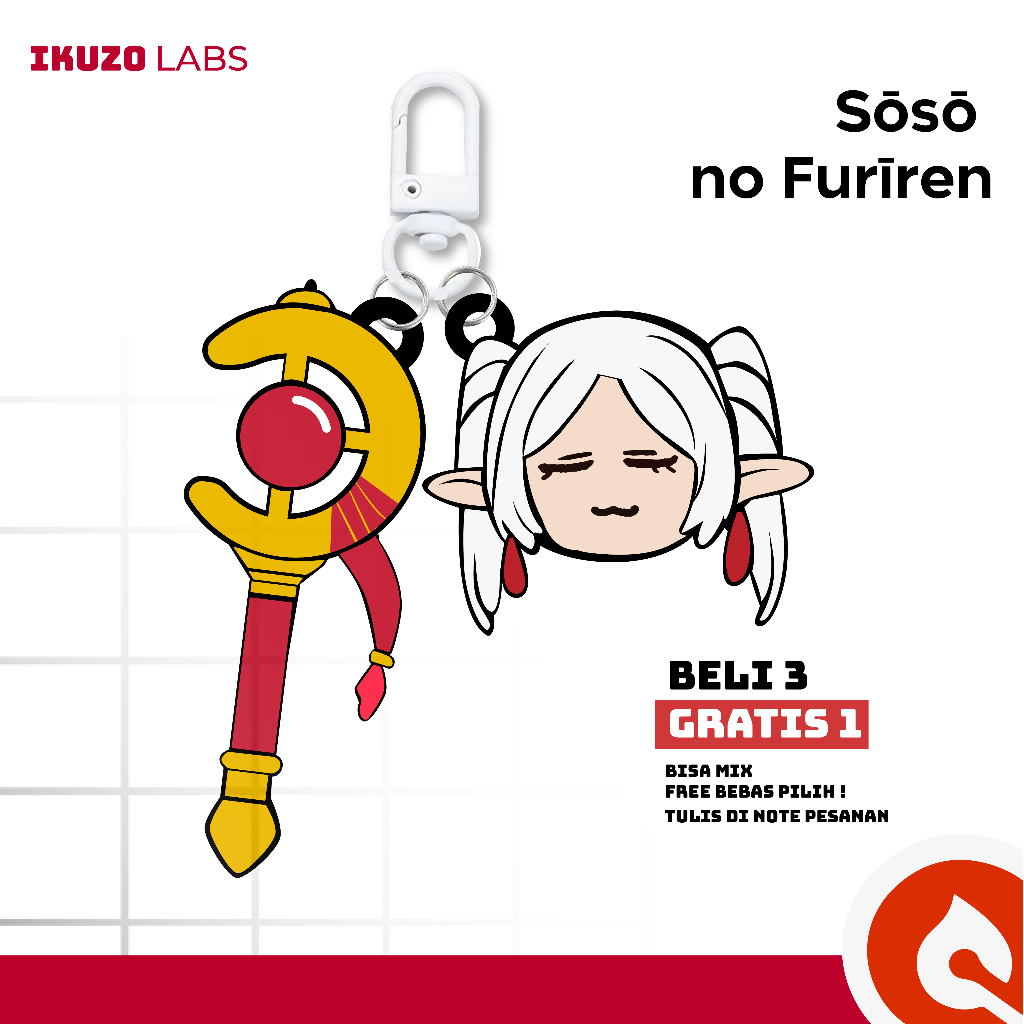 พวงกุญแจ 3D Frieren | Frieren Himmel Sousou no Frieren Ikuzolabs อะนิเมะ