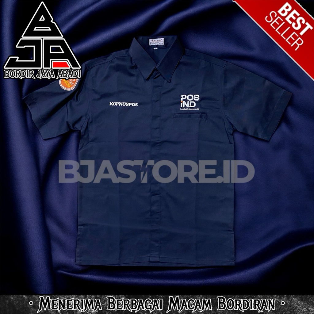 KEMEJA Indo Kopnuspos Post Shirt Lets Change K1 Navy