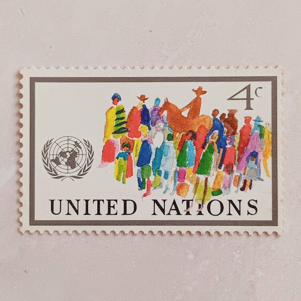 (OG) New York / UNO New York 1976 Definitives - คนแห่งทุกการแข่งขัน 4 cent Mint