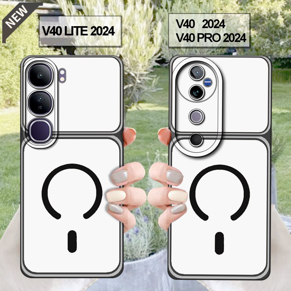 เคส VIVO V40 _เคส VIVO V40 PRO และเคส VIVO V40 LITE - เคสซิลิโคนสีดําสุดเท่ ยืดหยุ่น ใส